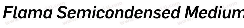 Flama Semicondensed Medium Regular字体转换